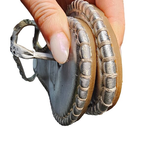 Cole Haan Women's leather silver Embellished Sandals size 9 - Picture 13 of 14